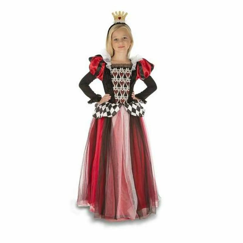 My Other Me-Costume for Children Black/Red Queen of Hearts 10-12 Years