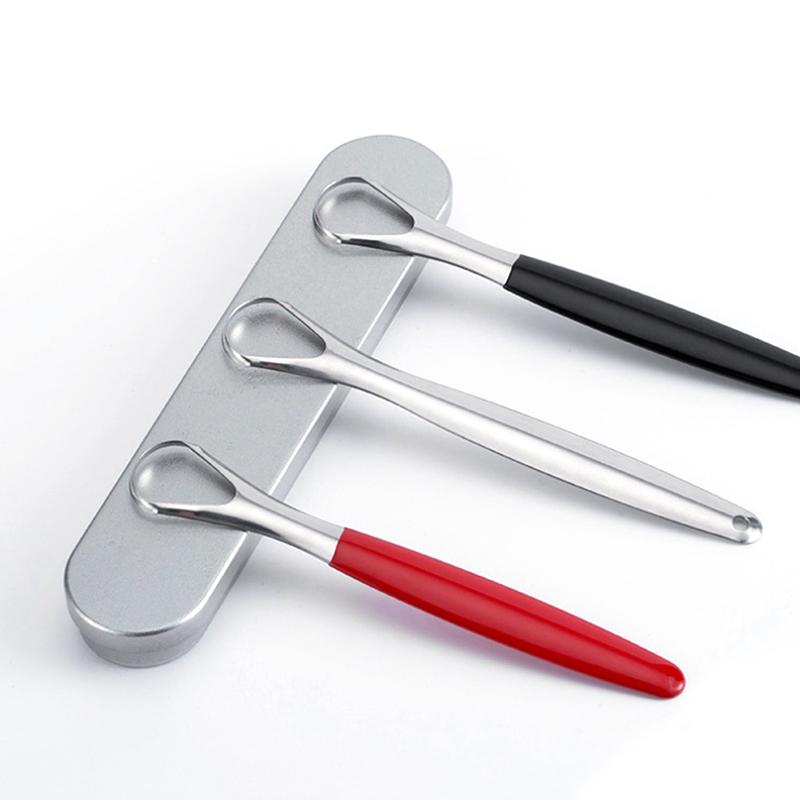 Tongue Scraper Stainless Steel Oral Tongue Cleaner Medical Mouth Brush Reusable