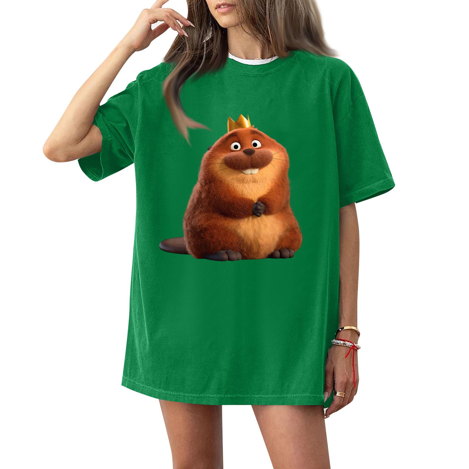 Womens T Shirts Short Sleeve Shirts Pullover Summer Spring Tops Blouses XXL