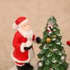 Santa's Luminous Resin House Ornament - Christmas Desktop Decoration & Small Gift