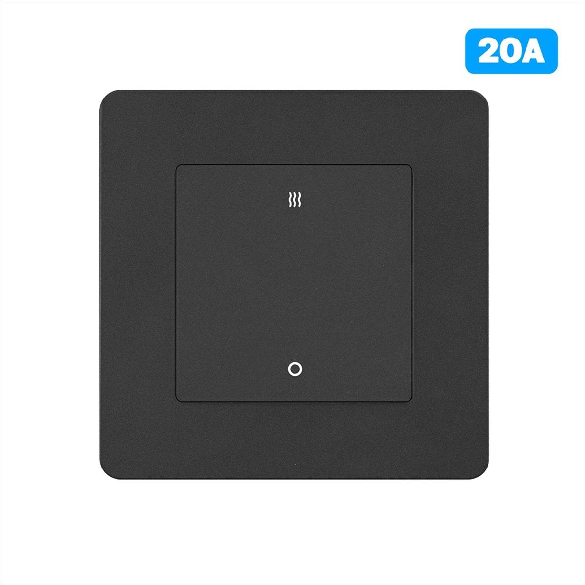Tuya 20A ZigBee Умный выключатель для обогревателя AC, Высокая нагрузка, Монитор электроэнергии, Двухполюсный, Удаленное управление через приложение, Поддержка A China Mainland