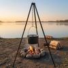Campfire Cooking Tripod Height-Adjustable Stand with Chain