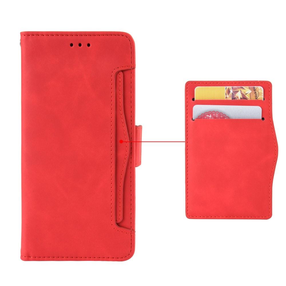 Flip Case for Xiaomi Poco M4 Pro 5G / Redmi Note 11S 5G, Card Slot, Red