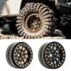 RC Car Upgrade Accessories Beadlock Rims 12-Spoke Wheels for 1/18 TRX4M 1/24 SCX24 Deadbolt- RC Crawler Beadlock Wheel