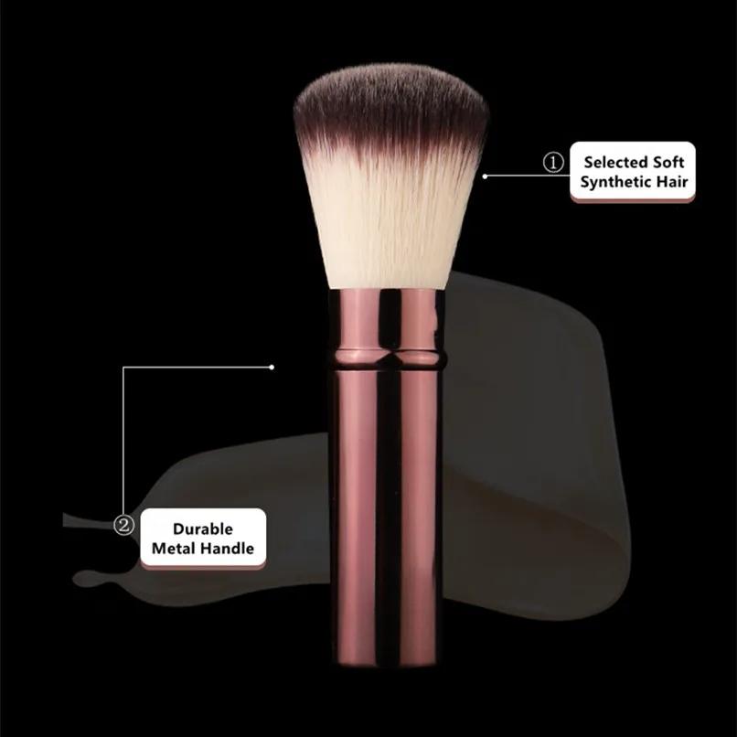 Retractable Foundation Makeup Brush Soft Flawless Travel Sized Foundation Powder Blush Beauty Cosmetics Brush Tools