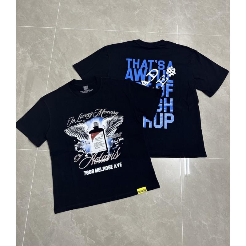 Premium 100% Cotton Crew Neck Short Sleeve T-Shirt Men Loose Fit Casual Print Tee 2025