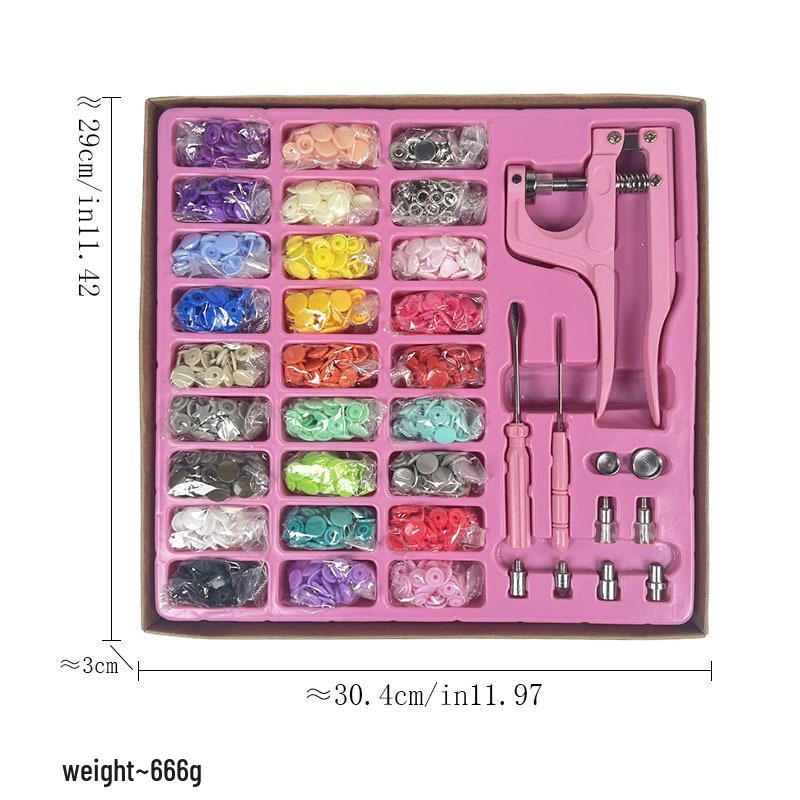 Kit de scule pentru nasturi cu capse: Set Bază Rivet & Perforator pentru Butoni Snap 633/655/831/201