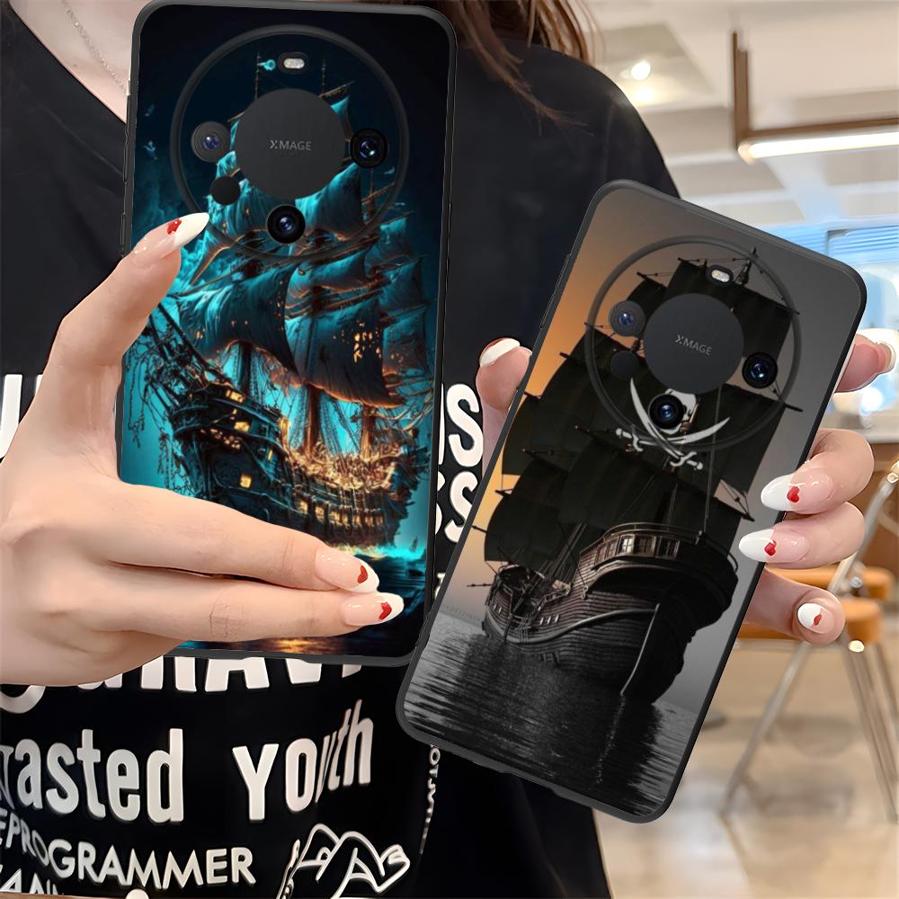 Pirate Corsair Mobile Phone Case for Huawei Mate 60 50 40 30 20 10 Pro Plus Lite E 5G Colorful Printing Cover Luxury Smartphone