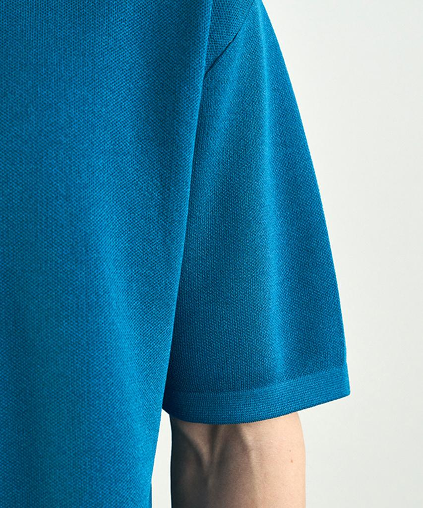 210EDIT Architecture Round Knit_Zd2Sw111_Blu