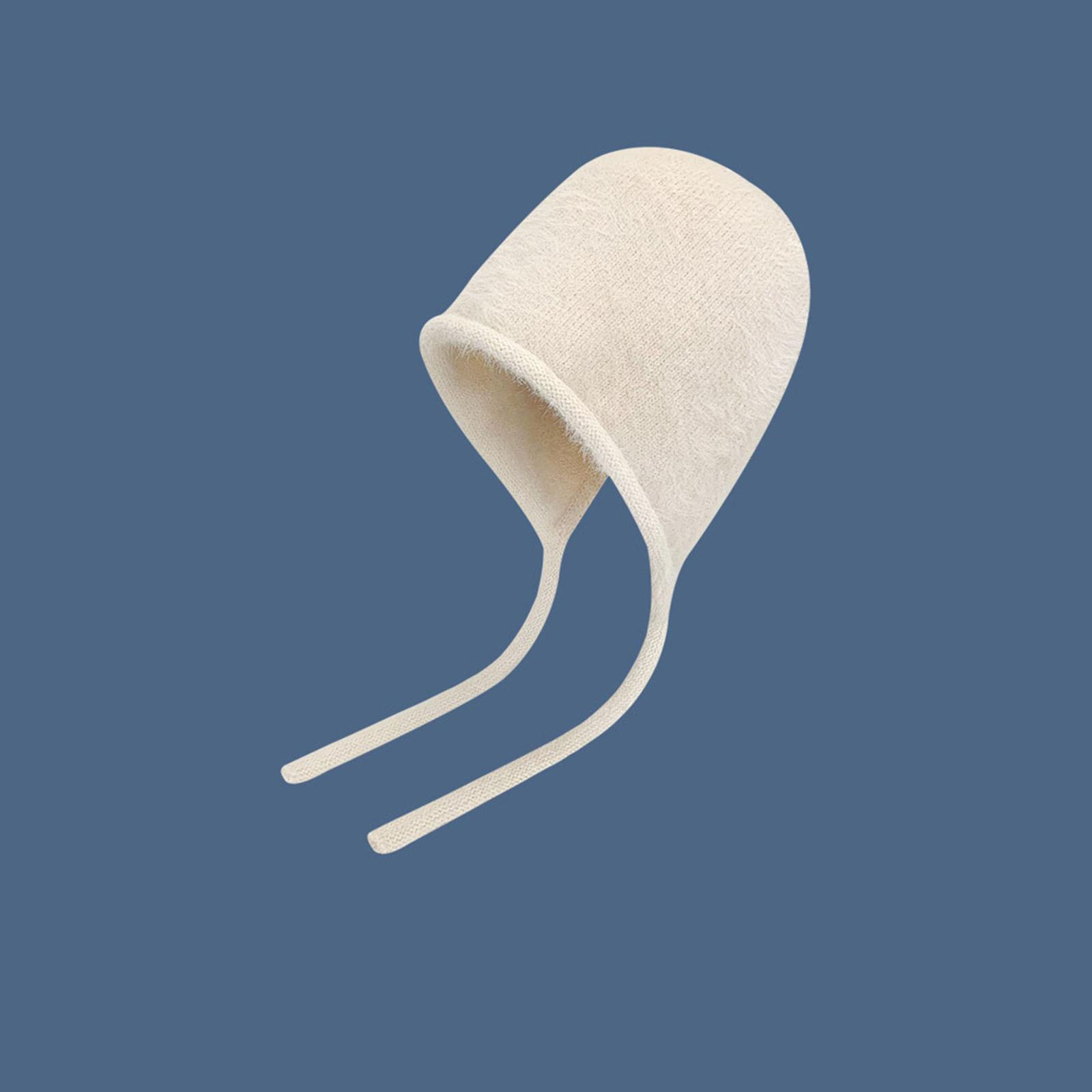 

(радость выбирать)Женская однотонная рыбацкая шапка с бархатной обвязкой из искусственной норки, женская осенне-зимняя теплая шапка с защитой ушей, мягкая ветрозащитная шерстяная шапка One Size бежевый