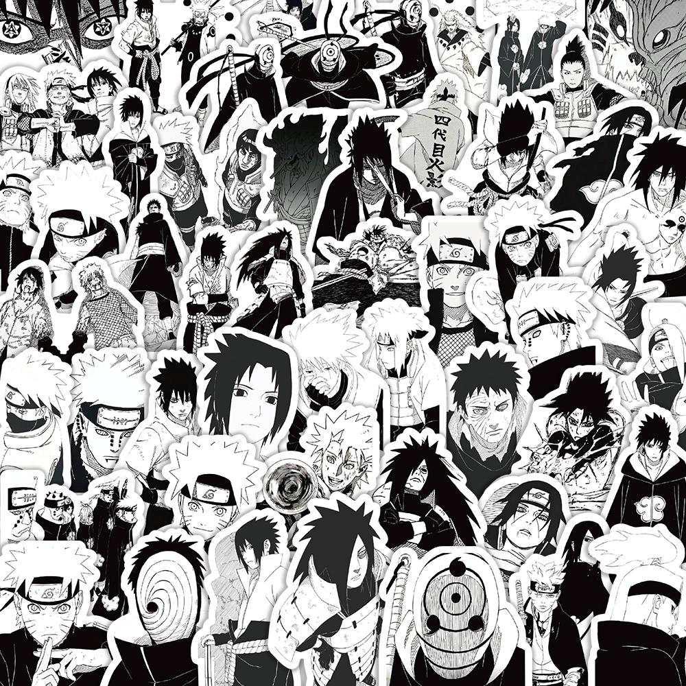 Naruto Waterproof Vinyl Stickers Removable No Residue for Laptop Phone Bottle Luggage Anime Fans Gift