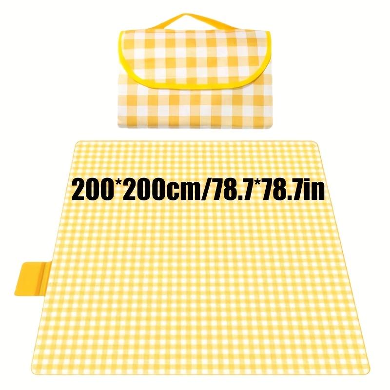 200*200cm Portable Camping Mat with Carry Bag Waterproof Thicken Picnic Mat Blanket Washable for Hiking Beach Travel Outdoor Par