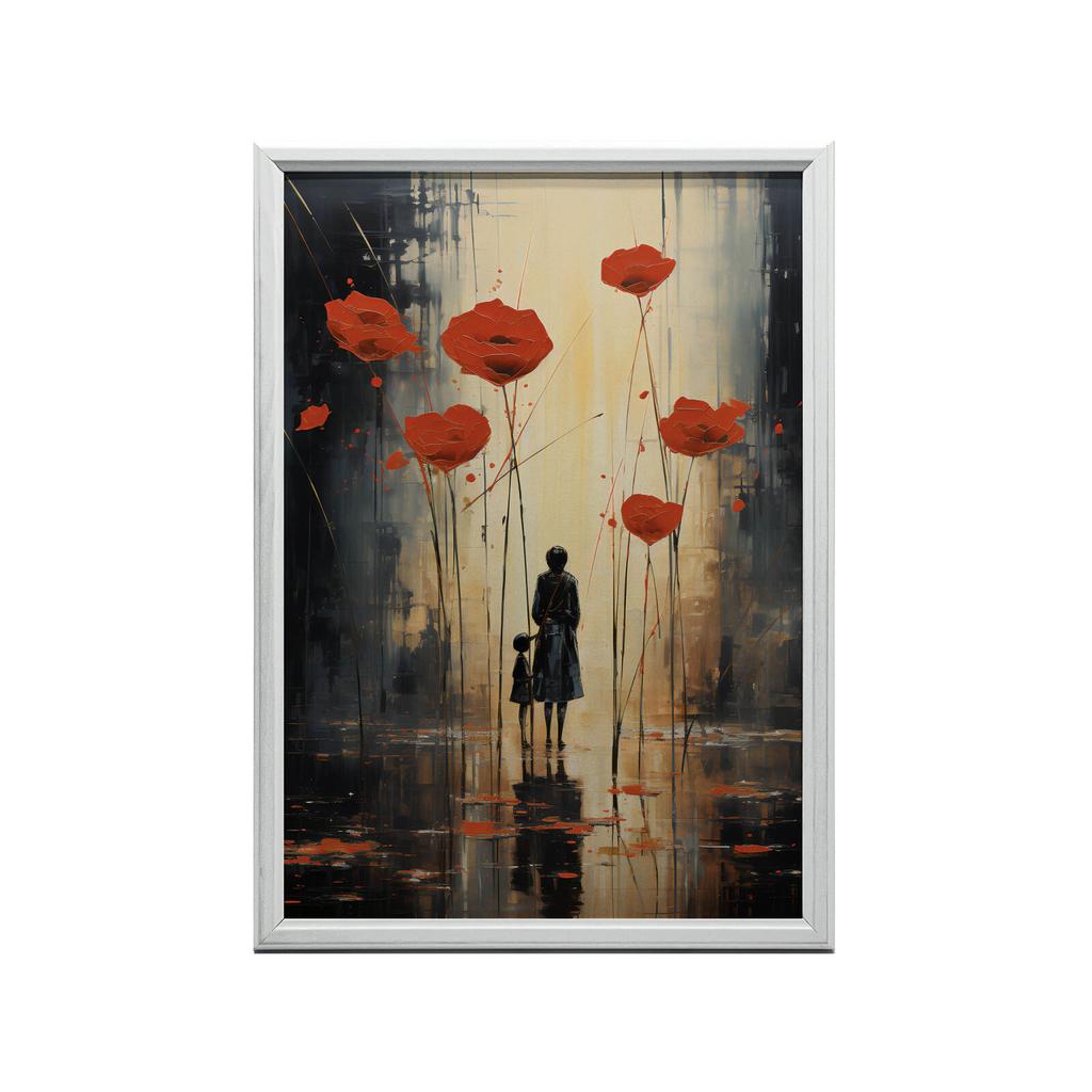 Rainy Melancholy Rainy Melancholy, 70X100 Cm, Dark Brown Wooden Frame, 230 Gsm Matte Paper