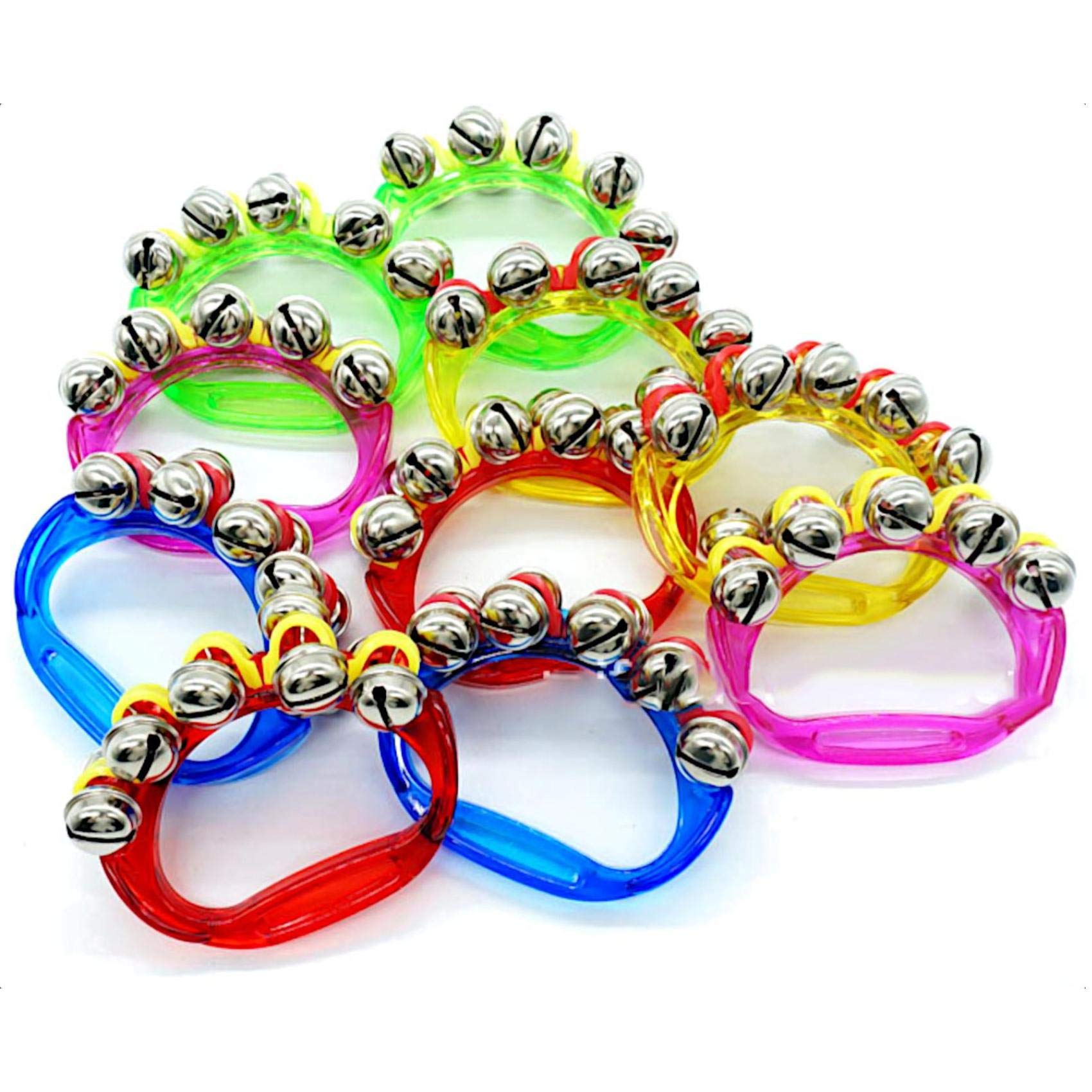 

COLORBIRD Hand Bells, 10 Bells, 5 Colors, Musical Instrument, Karaoke Set, Bear Bells, Bear Repellent Bells (Set of 10)