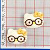 Cartoon Cat Resin Accessories: Glasses, Hair Clips, Bracelets, Keychains & Ornaments