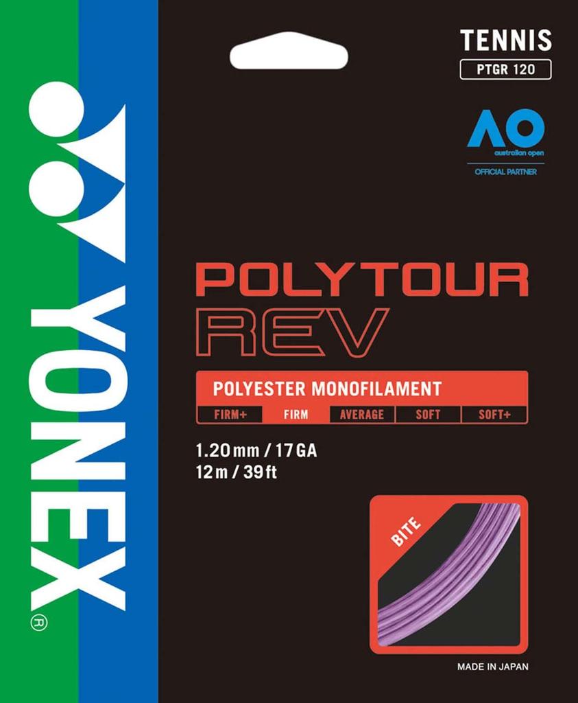 YONEX Poly Tour Rev 120 PTGR120 Tennis String Purple