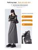 2026 Spring Women's Drapey Slimming High Waist A-Line Skirt with Belt