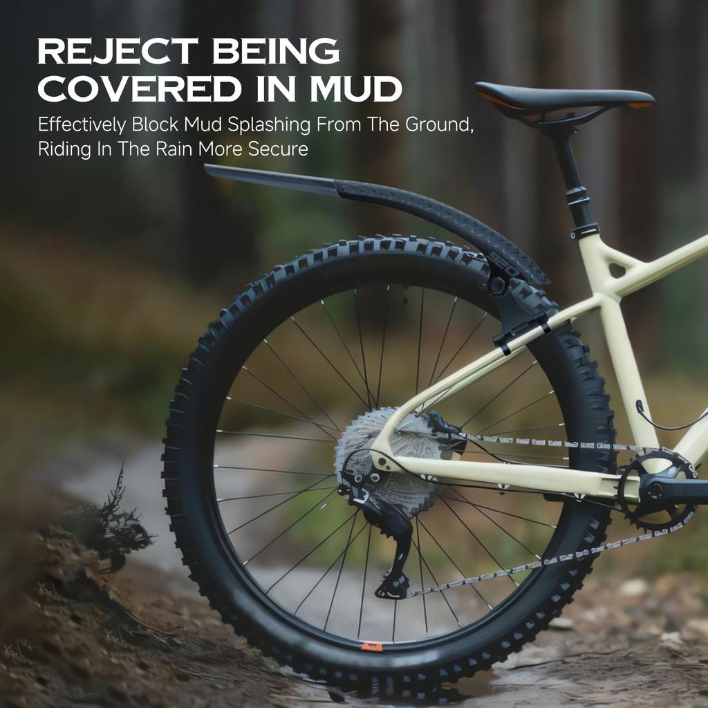 Mountain Bike Fenders for 26 27.5 29 Inch Tire Quick release Adjustable Long lasting Mudguards for Riding Single Pack