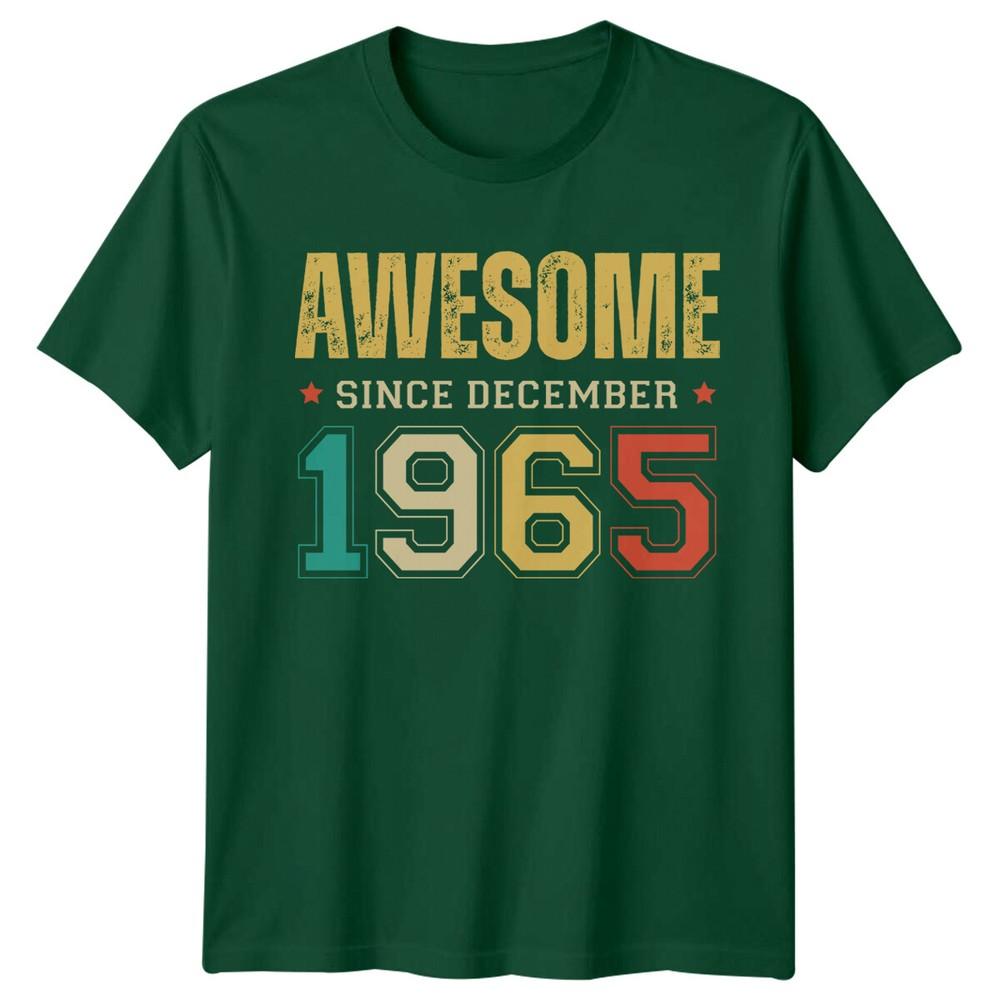 Awesome Since December 1965 Unisexs TShirt 61st Birthday S