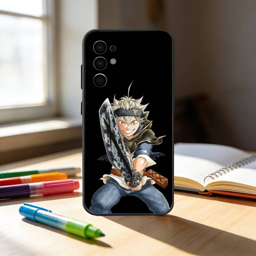 Anime Cool A-Asta  Phone Case For Samsung S25,S24,S21,S22,S23,S30,Ultra,S20,Plus,Fe,Note,10,9,5G Black Cover Samsung S23ULTRA5G