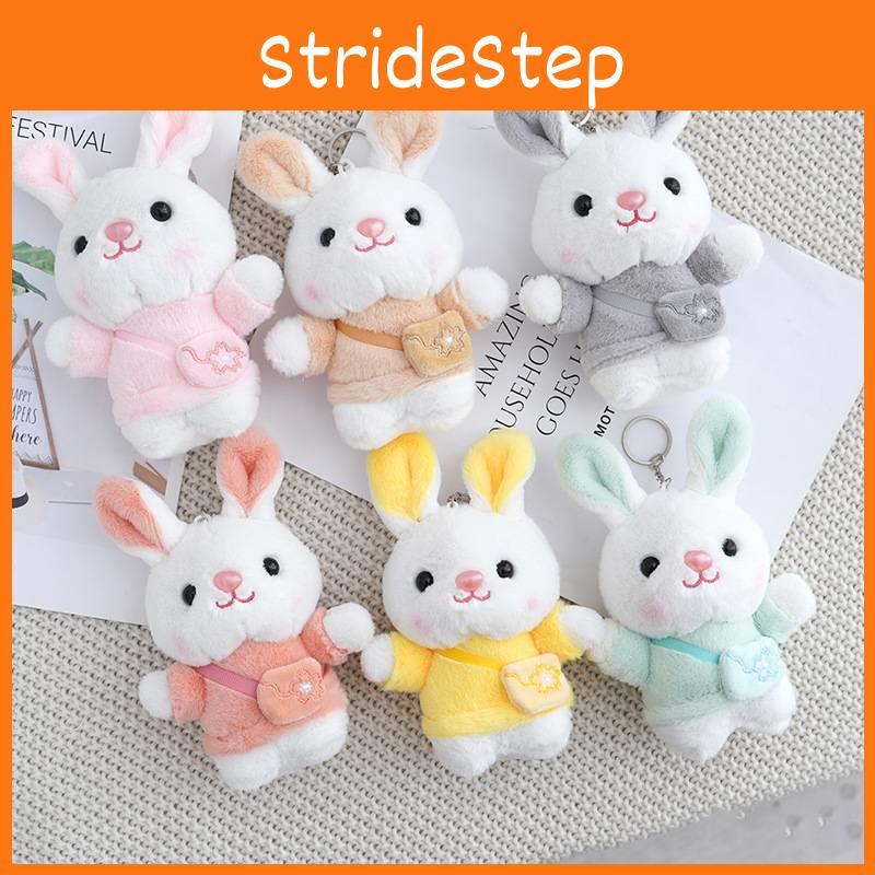 Rabbit Cute Keychain Cartoon Plush Key Ring Girls Backpack Pendant Decoration