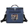 Student LunchBox Portable Cooler Shoulder Lunch Bags Thermal Organizer Handbag Outdoor Camping Storage Boxes Samurai Pattern