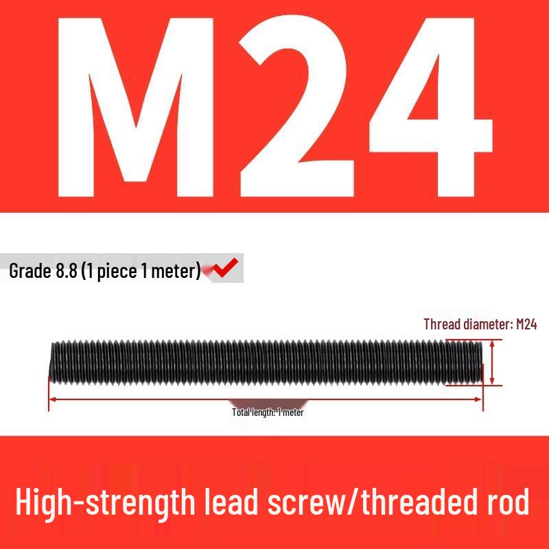 High-Strength Full Thread Screws and Rods: 8.8, 10.9, 12.9 Grade