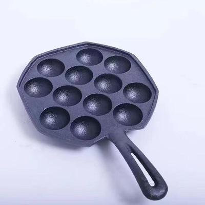 Wutuo 12-Loch Gusseisen Takoyaki & Wachtelei Pfanne