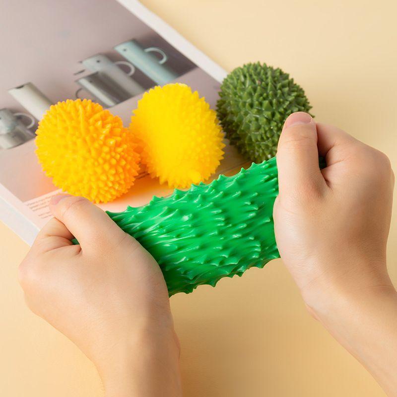 Random Color Crunchy Squishy Durian Stress Ball Asmr Fidget Sensory Squeeze Toy Anxiety Relief For Kids Adults Gift