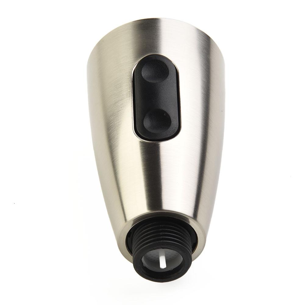 1/2 In Spray Tap Head ABS Black Brushed Bubbling Rain Two Spray Style 360°