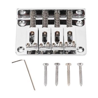 4-saitige E-Gitarrenbrücke, Metallgitarren-Hardtail-Brücke, Ersatz für Zigarrenschachtel