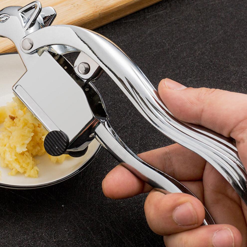Garlic Mincer Squirrel Style Kitchen Utensil Silver 1PCS