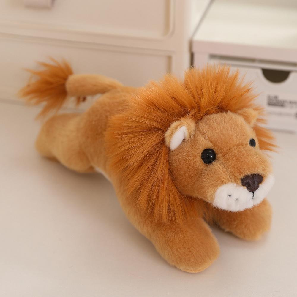 2030Cm Liggende Bosdier Pluche Speelgoed Levensgetrouw Baby Dieren Schattige Zebra Giraffe Luipaard Leeuw Pluche Zacht Speelgoed Cadeau Poppetje 30cm