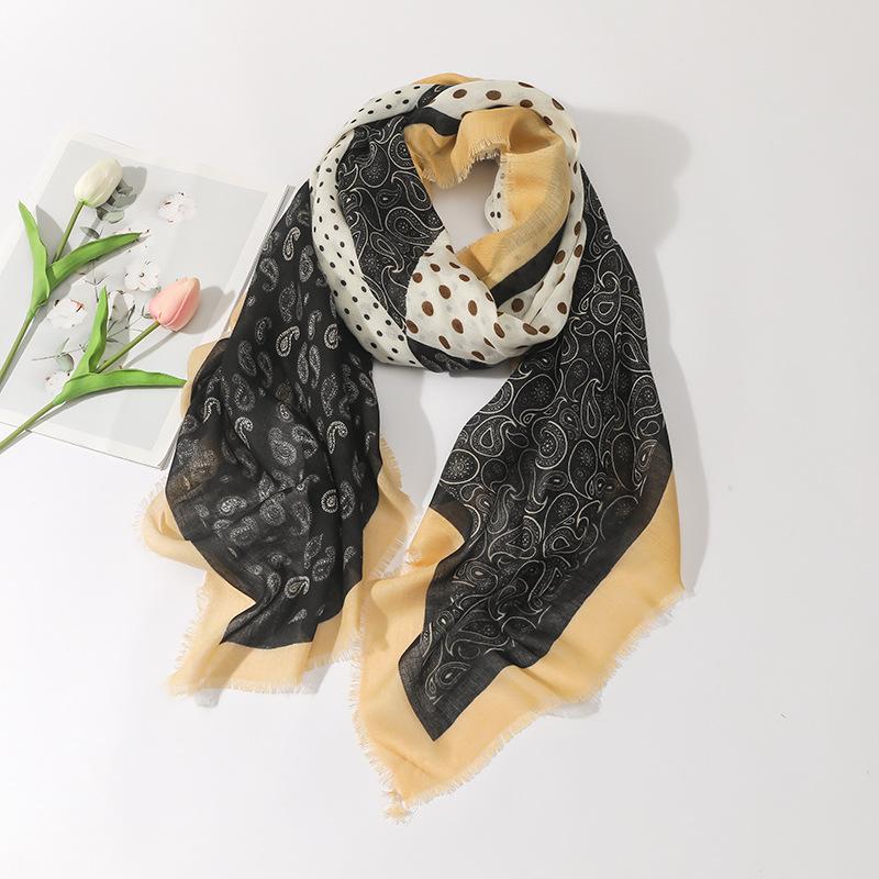 Fashion Oversized Fringe Square Viscose Shawl Scarf Lady High Quality Wrap Pashmina Sjaal Bufandas Muslim Hijab 135*135Cm