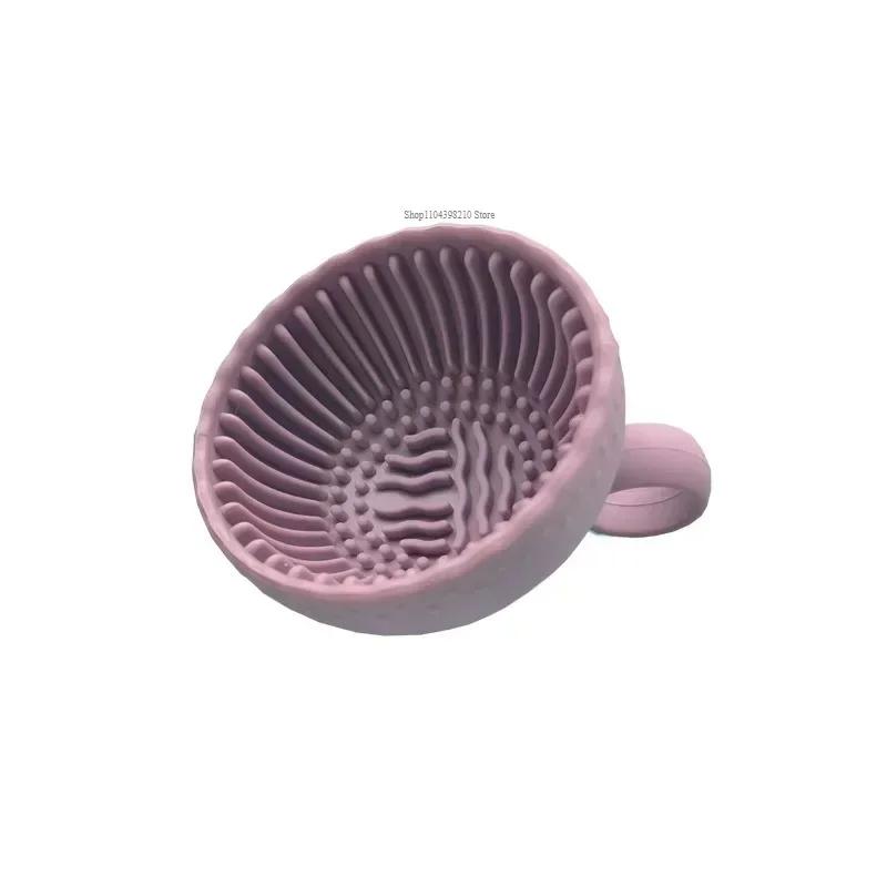 Soft Silicone Makeup Brush Cleaner Folding Powder Puff Cleaning Bowl Eyeshadow Brush Cleaning Pad Beauty Tools Portable Washing