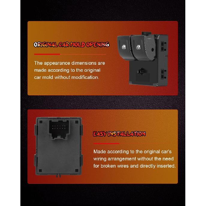 CCIYU Front Power Window Switch Compatible for Chevrolet Colorado 2015 16 17 18 19 20 21 2022,for GMC Canyon 2015-2022 | Replaces 23427095