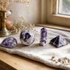 Four Gemstone Shapes - Amethyst