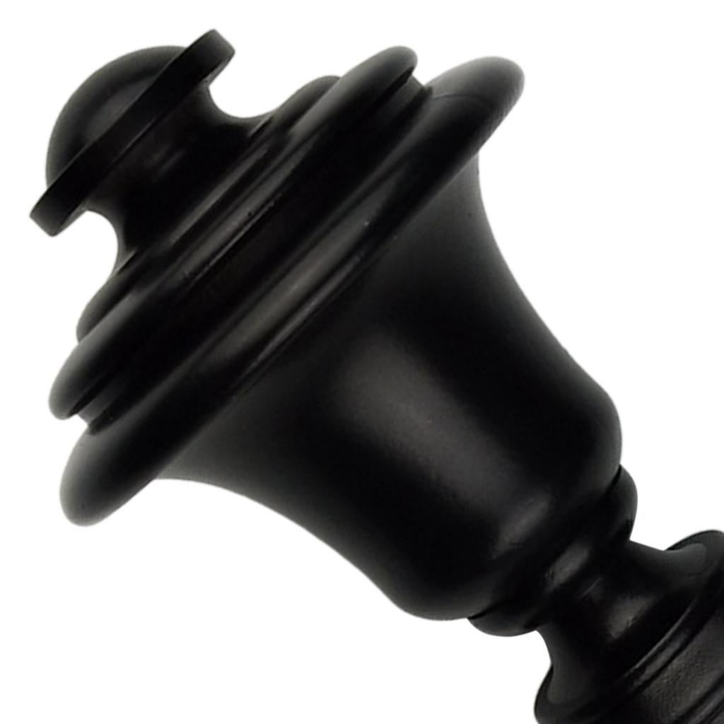 2 terminali rotondi per aste per tende a forma di tazze da tè nero, terminali decorativi, 10 mm | Leroy Merlin