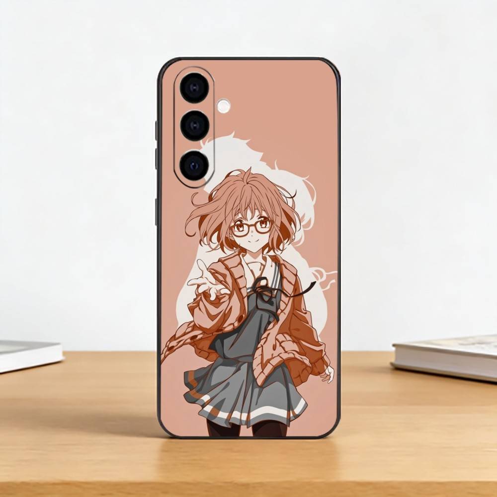 Anime Beyond the Boundary Phone Case For Samsung Galaxy A73,A72,A71,A70,A53,A52,A51,Others Soft Black Cover