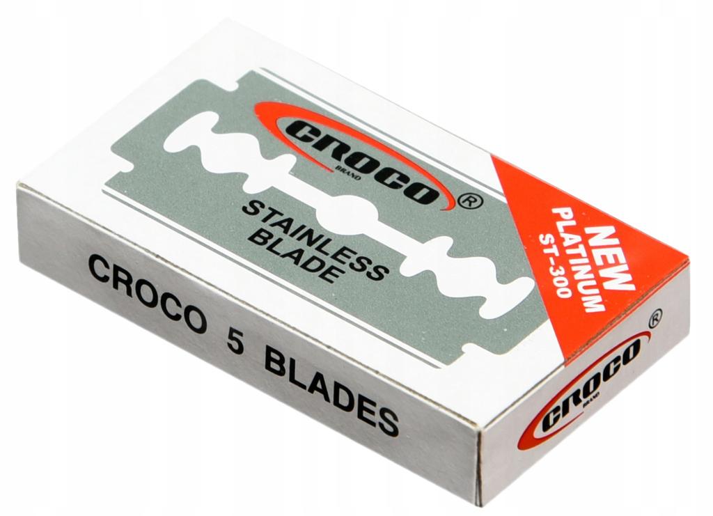 Croco Razor Blade Set 10 pcs durable precision barber razor blades for shaving