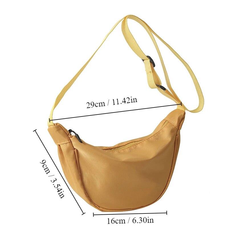 1pc Crossbody Dumpling Bag For Women Large Capacity Travel Solid Color Chest Bag Designed Ladies Daily Street Fanny Packs