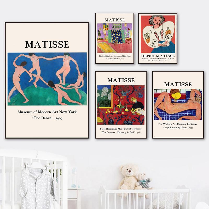 Classic Matisse Woman Playing The Piano Canvas Paiting Wall Art Prints And Posters Wall Pictures For Living Room Home Décor No Frame