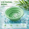 SARVATRAY Silikon-Gesichts-Eisschale mit integrierter Eiswürfelschale – Zusammenklappbare Gesichts-Eisbadewanne zur Hautstraffung & Schwellungsreduktion – BPA-frei Porta
