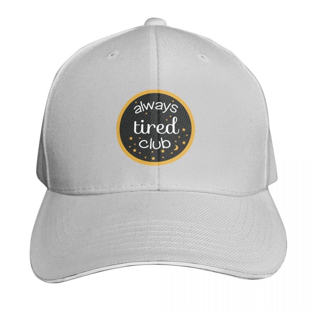 Always Tired Club Baseball Cap Beach Outing Funny Hat Fishing Caps Unisex Winter Hat Unisex Womens