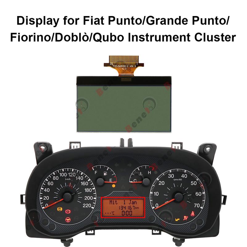 Display for Citroen Nemo, Fiat Punto, Peugeot Bipper, RAM 700 Club Cab Instrument Clusters