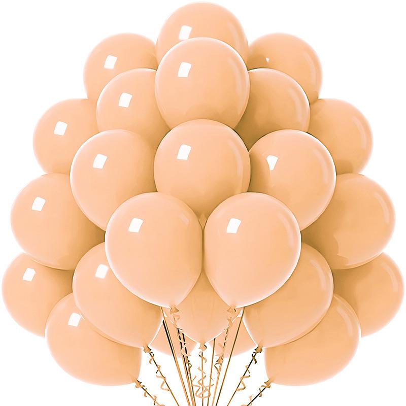 12-Inch 30-Piece Matte Macaron & Metallic Multicolor Balloon Set for Wedding Arch Decor