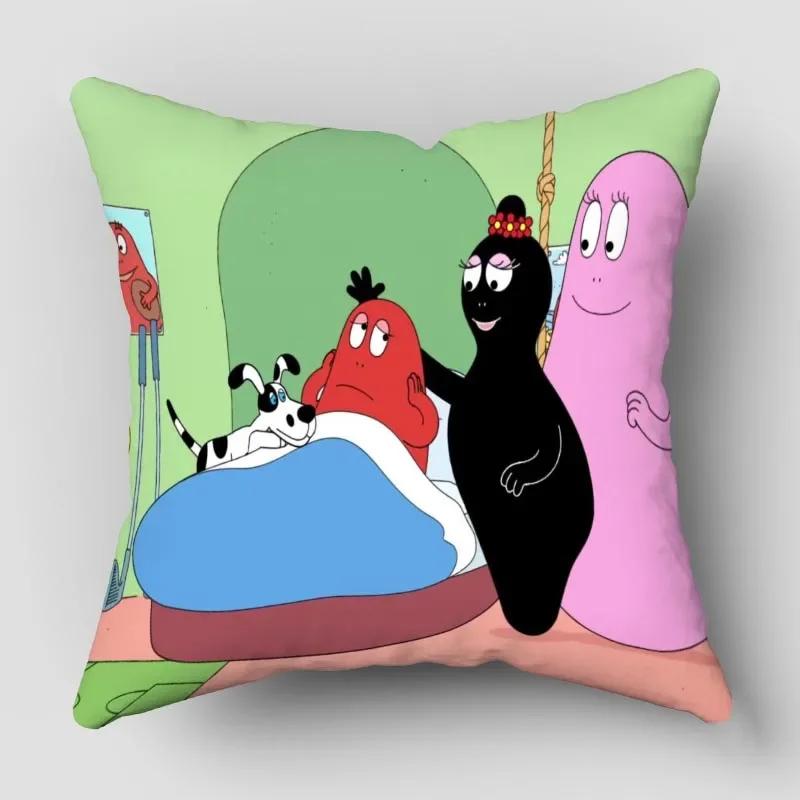 Povlaky na polštáře Barbapapa Zvířata Sněhulák Tištěný Povlak na polštář Zimní Sváteční Párty Dekorativní Povlak na polštář na gauč