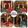 other  Christmas Pastoral Style Porch Goose Clothes with Hat 23 Inch White Lawn Outfit Courtyard Garden Statue Decor