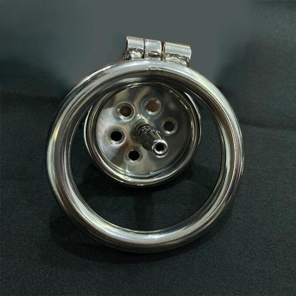 Stainless Steel Flat Ring Cage Lock for Man