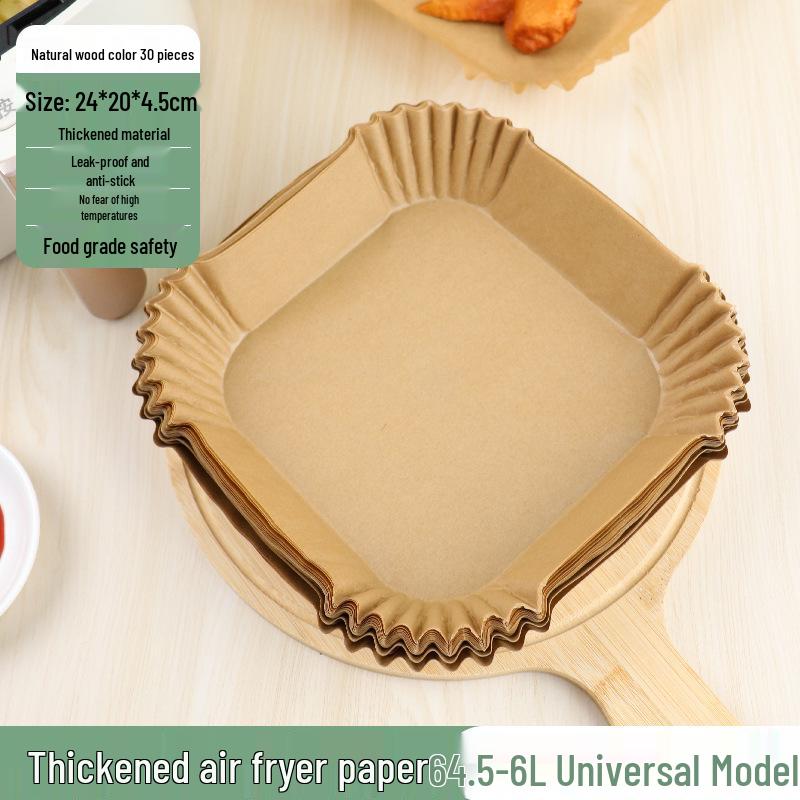 Air Fryer Non-Stick Oil-Absorbing Baking Paper Cups, 40g Silicone, Food-Grade, Round, 40-Pack